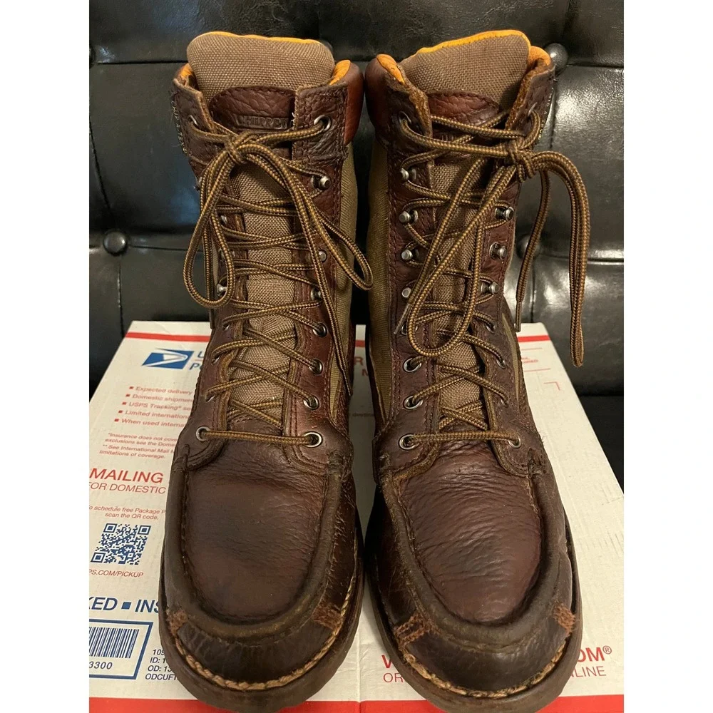 Chippewa 24946 Mens Waterproof Leather Canvas Moc Toe Boots